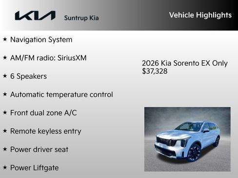 New 2026 Kia Sorento EX image 7