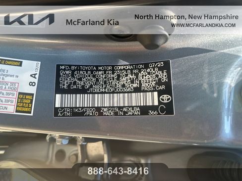 Used 2023 Toyota Corolla LE w/ LE Convenience Package AWD/4WD image 31