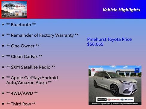 Used 2024 Lexus TX 500h AWD w/ Technology Package image 16