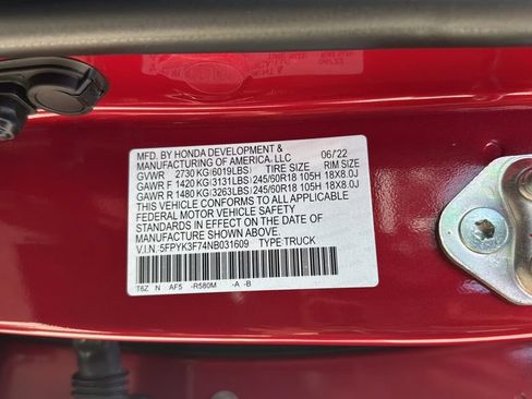 Used 2022 Honda Ridgeline RTL-E image 33