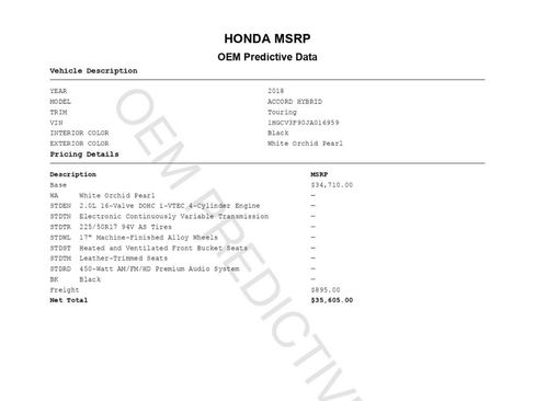 Used 2018 Honda Accord Touring image 2