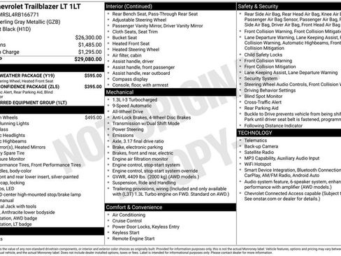 Certified 2024 Chevrolet TrailBlazer LT w/ LT Cold Weather Package AWD/4WD image 7