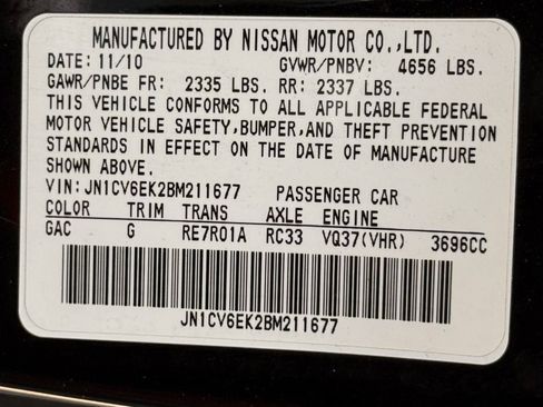 Used 2011 INFINITI G37 IPL RWD image 39