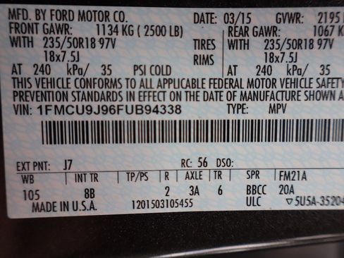 Used 2015 Ford Escape Titanium w/ Equipment Group 301A AWD/4WD image 47