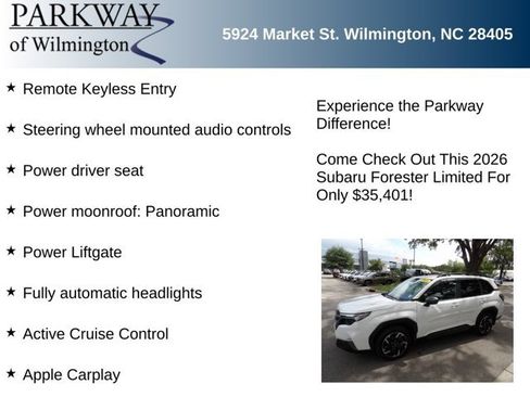 Used 2026 Subaru Forester Limited AWD/4WD image 6