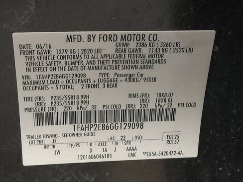 Used 2016 Ford Taurus SEL w/ Equipment Group 201A image 33