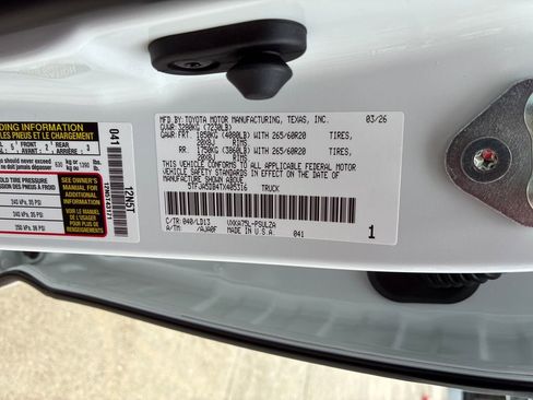 New 2026 Toyota Tundra Limited image 53