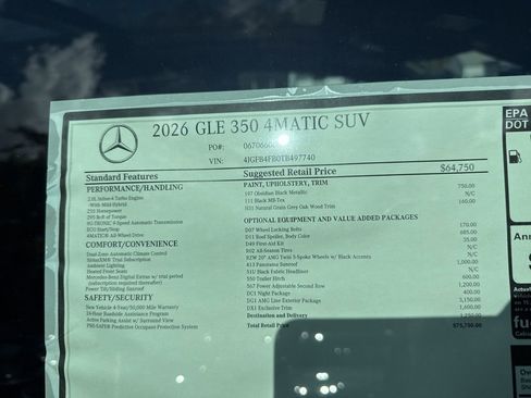 New 2026 Mercedes-Benz GLE 350 4MATIC image 12