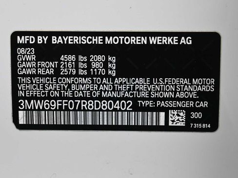 Certified 2024 BMW 330i Sedan w/ M Sport Package RWD image 13
