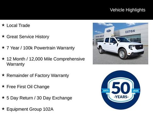 Certified 2025 Ford Maverick XL w/ Equipment Group 102A image 7