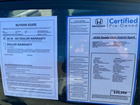 Certified 2026 Honda Civic Sport image 37