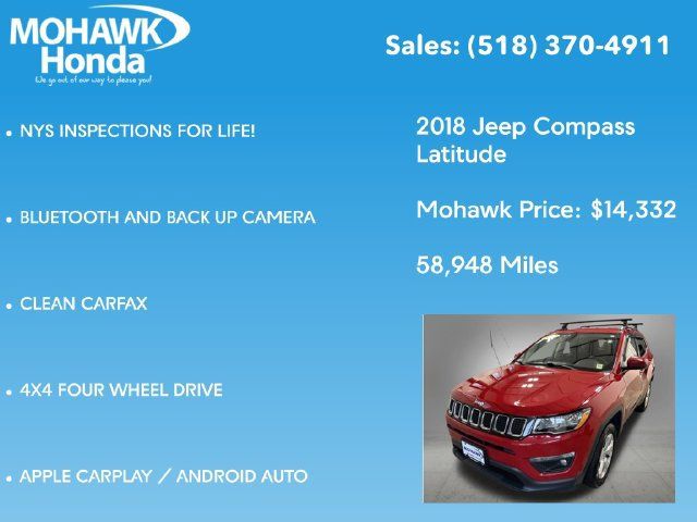 Used 2018 Jeep Compass Latitude AWD/4WD image 7