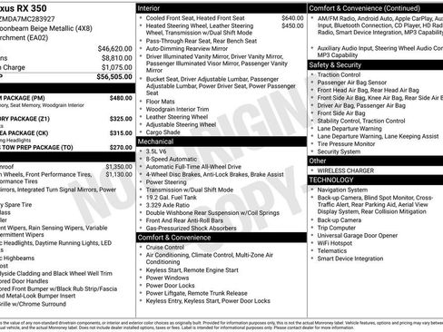 Used 2021 Lexus RX 350 AWD w/ Premium Package image 46