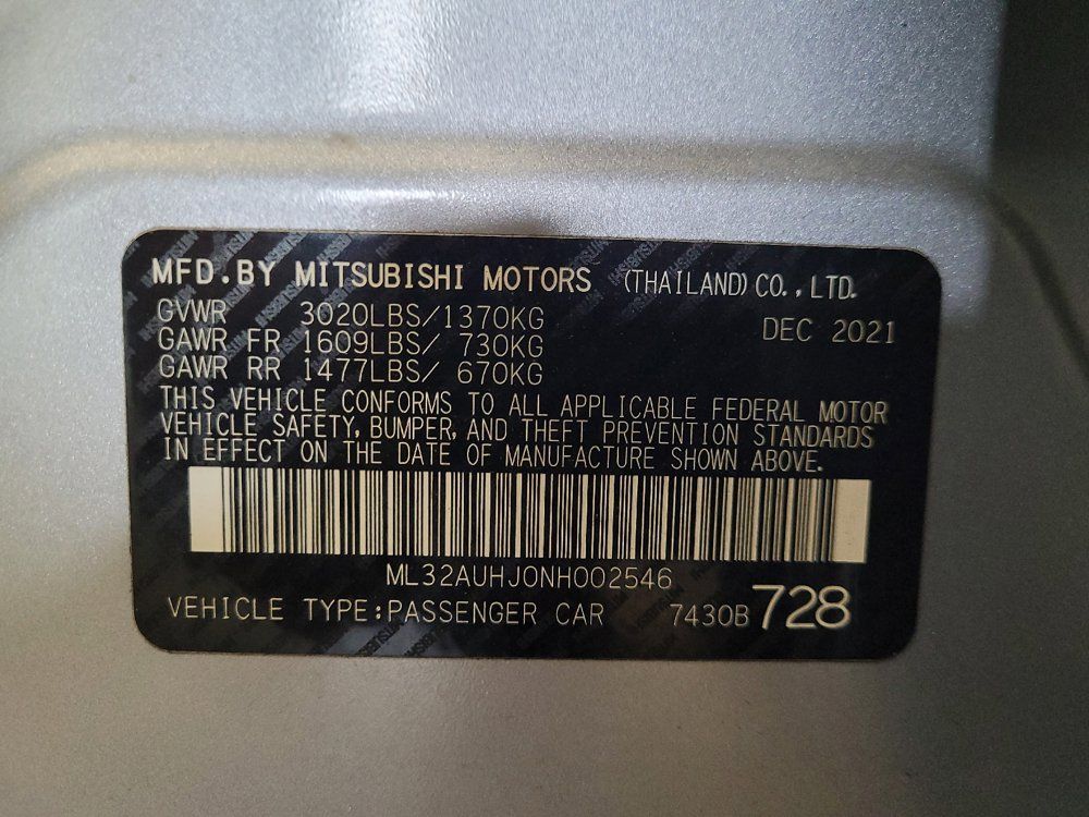 Used 2022 Mitsubishi Mirage ES FWD image 33