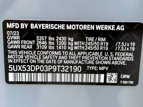 Used 2023 BMW X3 xDrive30i w/ M Sport Package AWD/4WD image 30