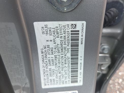 Certified 2025 Honda Civic Sport image 16
