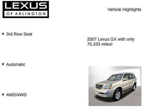 Used 2007 Lexus GX 470 AWD/4WD image 7