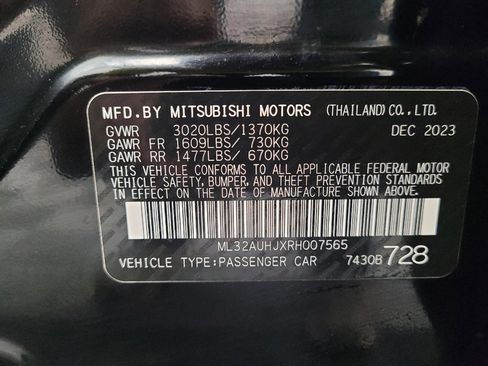 Used 2024 Mitsubishi Mirage ES FWD image 33