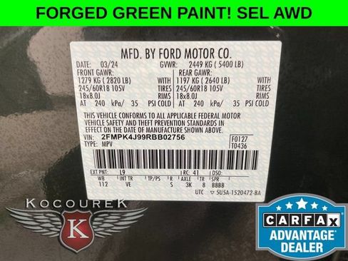 Used 2024 Ford Edge SEL AWD/4WD image 26