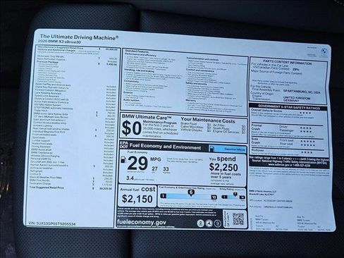 New 2026 BMW X3 xDrive30 w/ Premium Package image 19