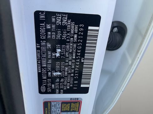 Used 2019 Kia Sorento SX w/ SX Touring Package FWD image 39