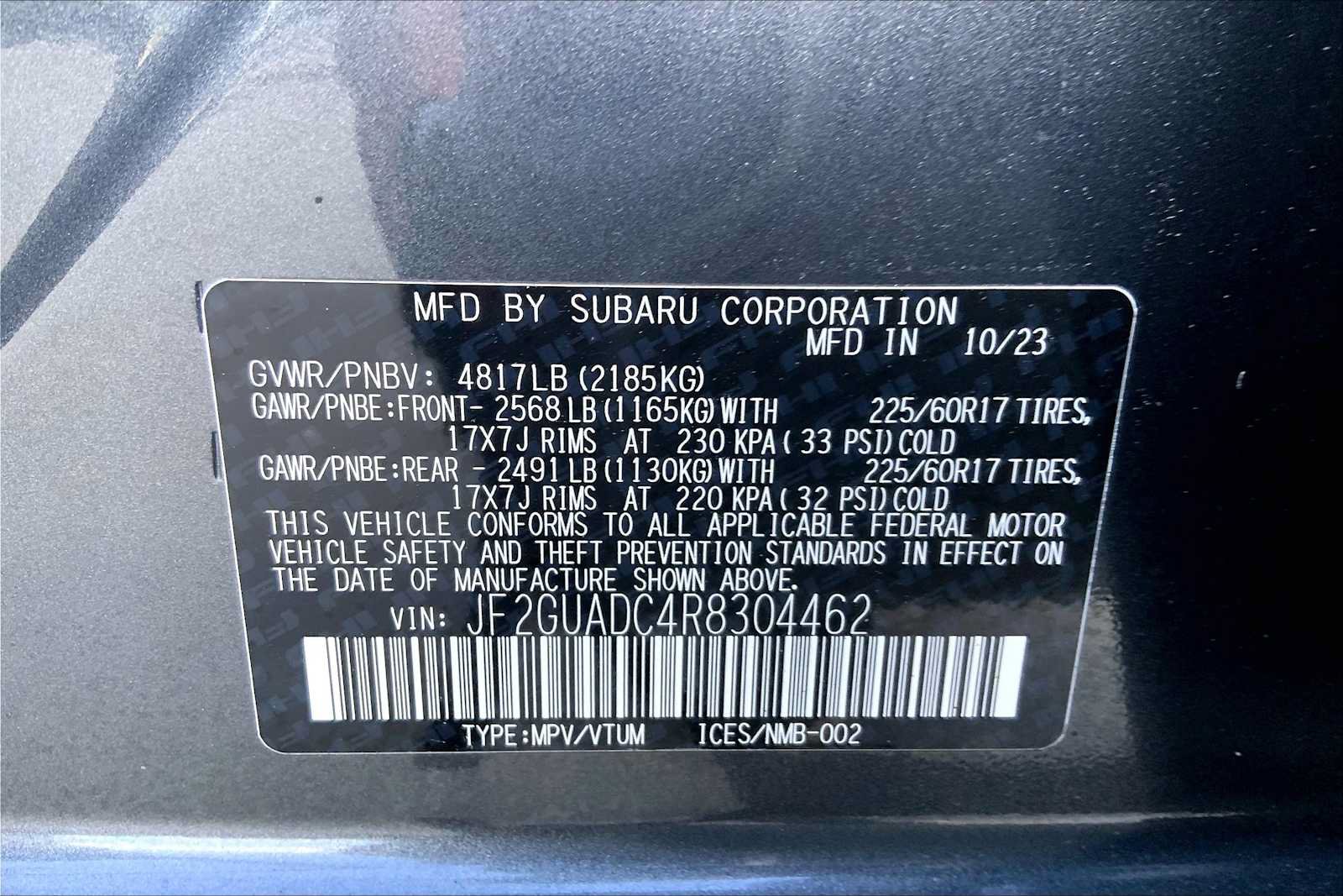 Certified 2024 Subaru Crosstrek 2.0i Premium AWD/4WD image 34