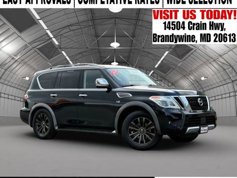 Used 2018 Nissan Armada Platinum w/ Captain Seat Package image 1