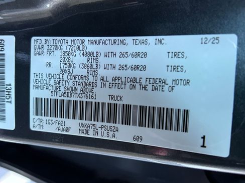 New 2026 Toyota Tundra SR5 w/ SX Package image 26