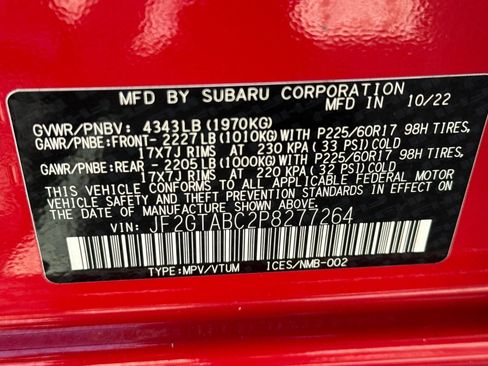 Used 2023 Subaru Crosstrek 2.0i AWD/4WD image 27