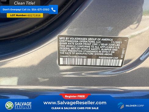 Used 2022 Volkswagen Passat 2.0T R-Line FWD image 13