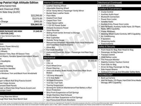 Used 2016 Jeep Patriot High Altitude FWD image 9