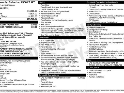 Used 2018 Chevrolet Suburban LT w/ Max Trailering Package image 2