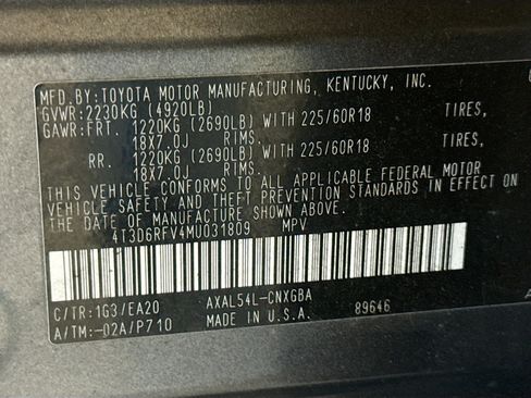 Used 2021 Toyota RAV4 Limited image 12