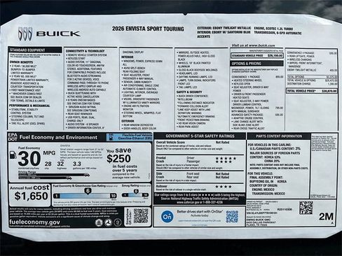 New 2026 Buick Envista Sport Touring w/ Convenience I Package image 21