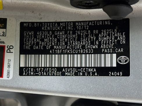 Used 2012 Toyota Camry LE image 34