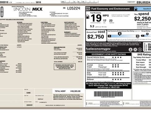 Used 2014 Lincoln MKX AWD w/ Equipment Group 102A image 20