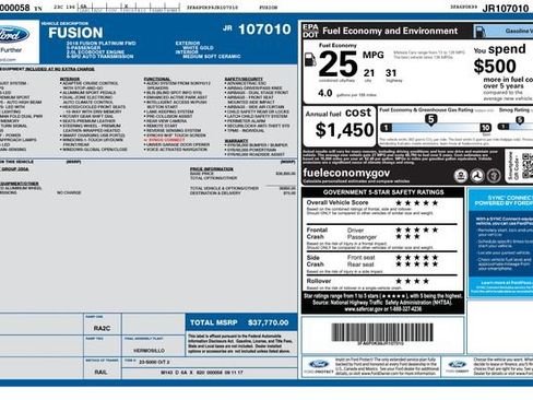 Used 2018 Ford Fusion Platinum FWD image 14