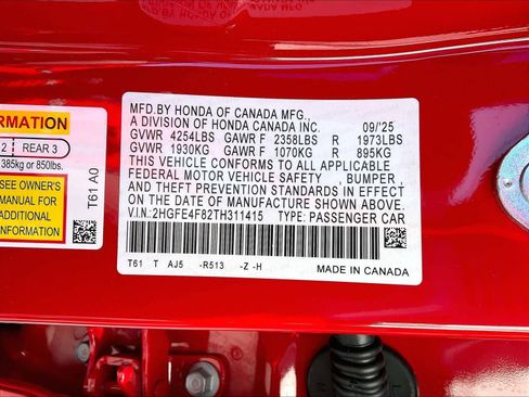 New 2026 Honda Civic Sport Touring image 17