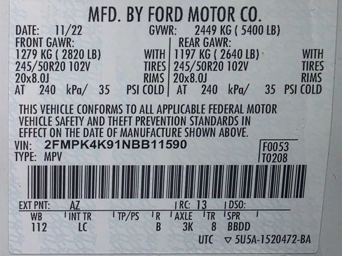 Used 2022 Ford Edge Titanium AWD/4WD image 45