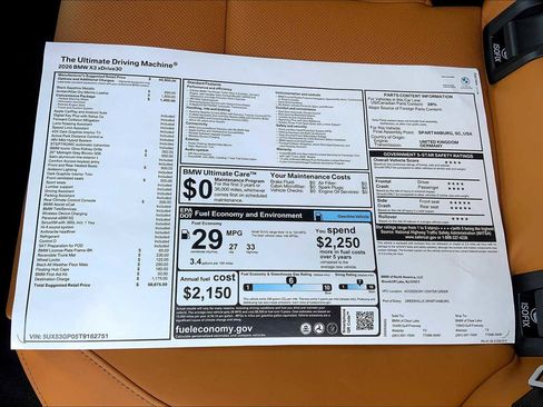 Used 2026 BMW X3 xDrive30 w/ Convenience Package image 19