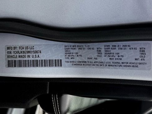 Used 2021 Jeep Grand Cherokee L Limited image 41