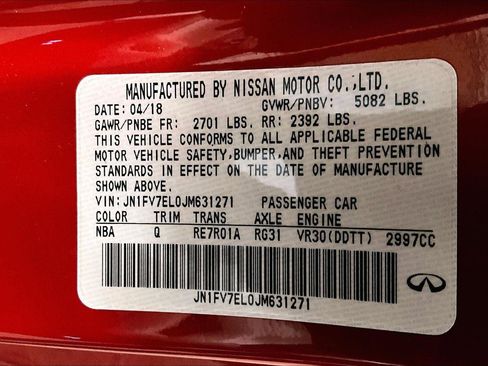 Used 2018 INFINITI Q60 Red Sport 400 w/ Pro Active Package image 32