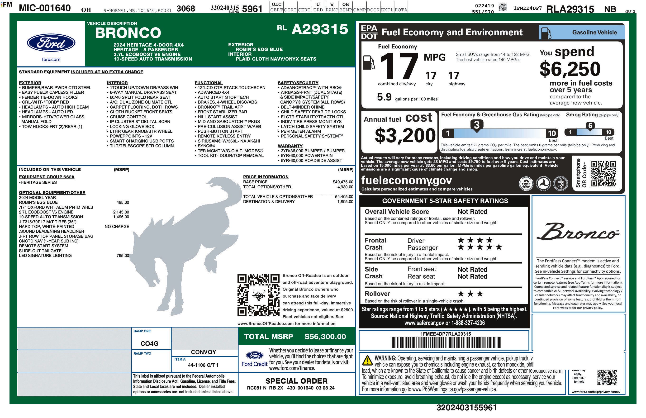 Used 2024 Ford Bronco Heritage Edition AWD/4WD image 2