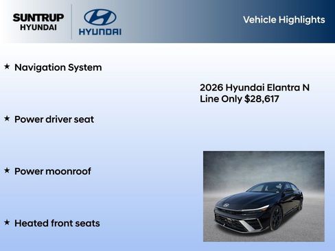 New 2026 Hyundai Elantra N Line FWD image 7