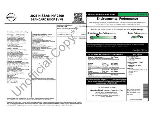 Used 2021 Nissan NV 2500 SV RWD image 3