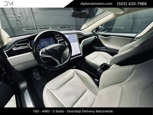 Used 2015 Tesla Model S 70D AWD/4WD image 17