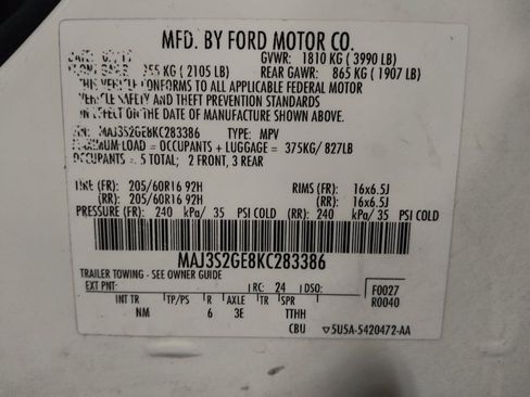 Used 2019 Ford EcoSport SE w/ SE Convenience Package image 33