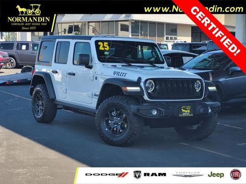 Certified 2025 Jeep Wrangler Unlimited Sport S 4xe AWD/4WD image 1
