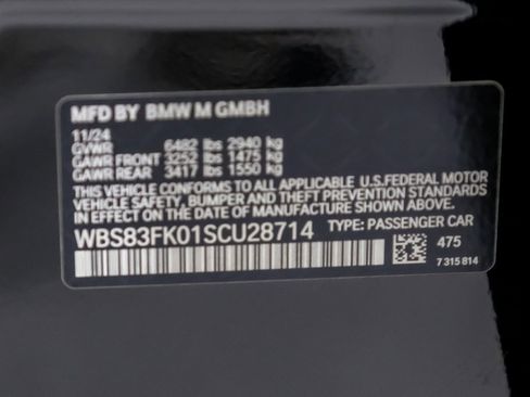 Used 2025 BMW M5 w/ Carbon Package image 64