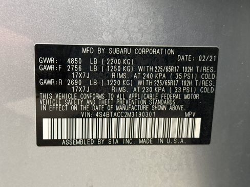 Used 2021 Subaru Outback Premium AWD/4WD image 22